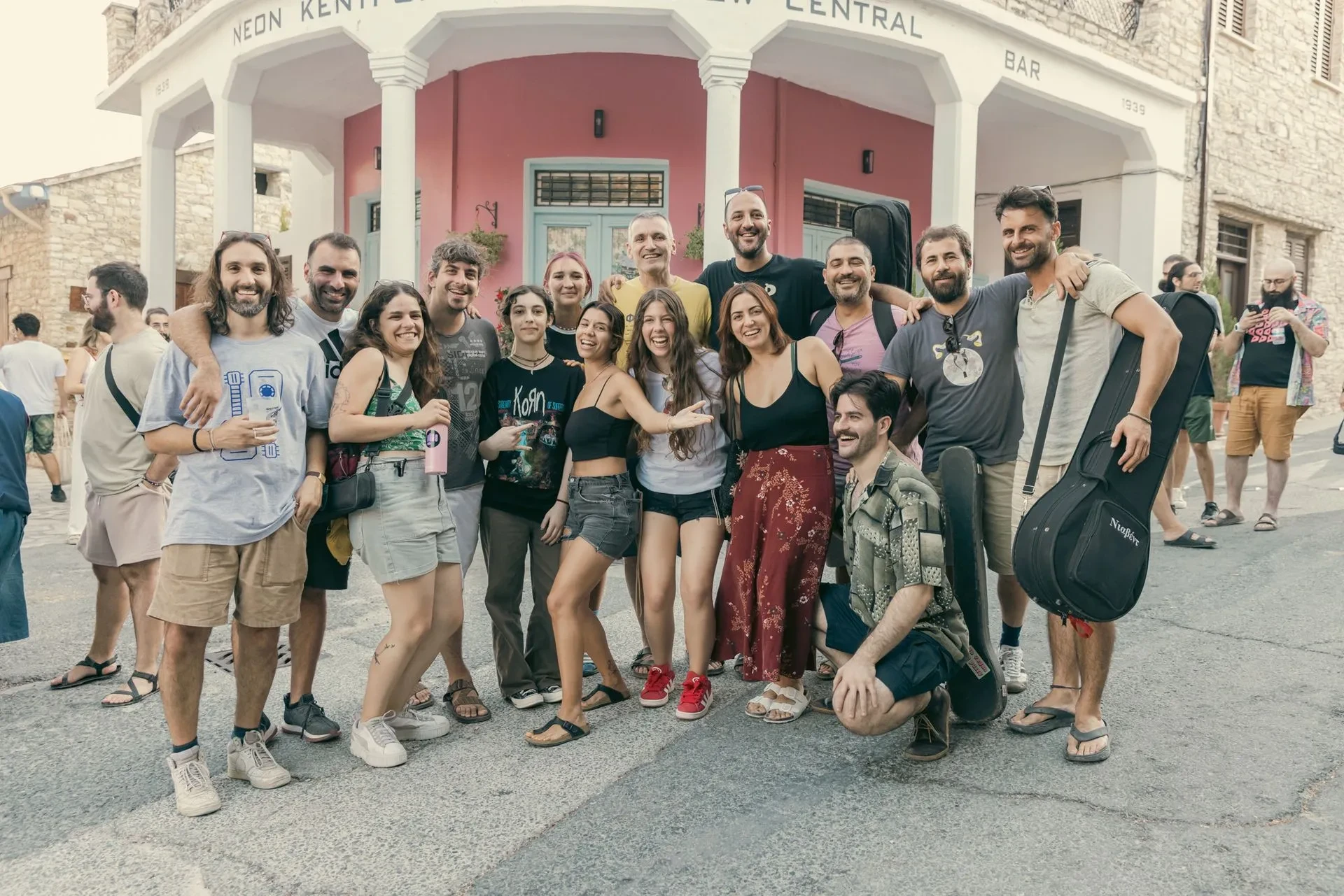 Fotis and crew at Fengaros Music Village 2024